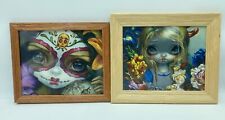 2 Wood Framed Jasmine Becket-Griffith Fairy Fantasy Milagros Magical Prints picture