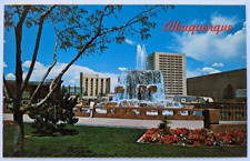 Civic Plaza View Albuquerque NM-New Mexico, Vintage Postcard Unposted A3 picture