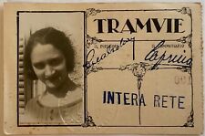 AZIENDA TRAMVIE DEL GOVERNATORATO DI ROMA TESSERA TRASPORTI A.VI° 1928 ATAG picture