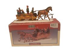 LEMAX VILLAGE COLLECTION SINGIN' SLEIGH RIDE POLY RESIN picture