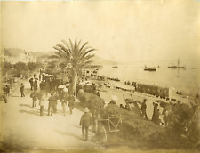 ND. Phot. France, Nice, La Promenade des Anglais France. Vintage Albumen Print. picture