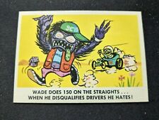 1965 Fleer Weird-Ohs Card # 45 Wade Does 150 on the Straights... (EX) picture