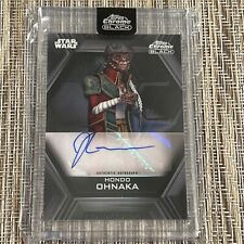 2022 Star Wars Topps Chrome Black: Hondo Ohnaka Auto Signed by Jim Cummings picture