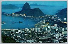 Brazil Rio de Janeiro Sugarloaf Mountain Postcard UNP VTG Unused Vintage Chrome picture