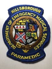 RARE ~ Hillsborough Florida Dept of Emergency Medical Services Paramedic Patch picture