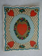 PP139 Vintage Valentines Day Card Carrington Co die cut picture