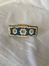 Vintage Made in Japan Enamel Clip On Lipstick Holder with Mirror Beauty picture