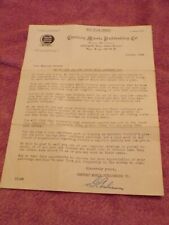 October, 1943 Letterhead-Century Music Publishing Co. New York, NY picture