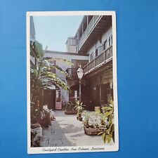 Courtyard Candles New Orleans Postcard White Border Divided picture