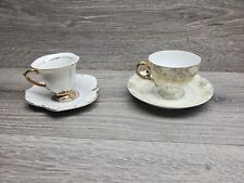 (2) Vtg Tea Cup & Saucer From Japan  picture