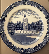 Vintage eternal light peace monument plate England printed picture