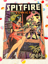 Spitfire Comics #133 - Elliott 1945 Last issue / Femail Agent / NAZI WWII Cover picture