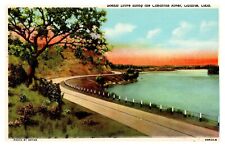 Guthrie OK Oklahoma Scenic Drive Along the Cimarron River Linen Postcard picture