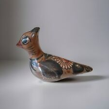 Tonala Mexican Pottery Folk Art Bird Figure Hand Painted Vintage picture