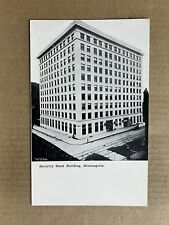 Postcard Minneapolis MN Minnesota Security Bank Building Downtown Vintage PC picture