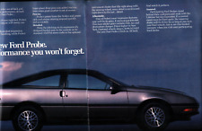 Original 1988 Ford Probe Two-Page Magazine Ad performance you won't forget.c4 picture