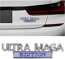 Dickno Ultra MAGA Edition Car Emblem, 3D Raised Letter Metal Fender Badge Sticke picture