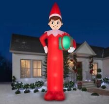HUGE 20ft Gemmy Airblown ELF On  The SHELF Yard Inflatable Christmas Airblown picture