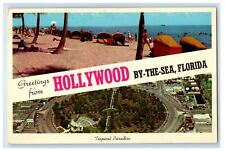 1964 Tropical Paradise, Greetings from Hollywood By-The-Sea FL Postcard picture