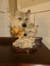 Vintage Goldenvale Collection Dual Wolf Figure picture