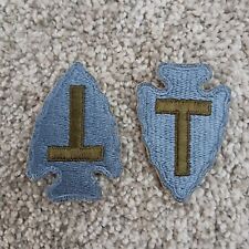 2 Vintage 36th Infantry Division Arrowhead Patches US Army WWII Original picture