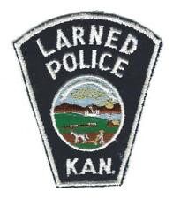 VINTAGE LARNED, KANSAS POLICE (CHEESE CLOTH BACK) patch picture
