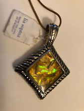 vintage estate lia sophia  pendant on copper tone snake chain choker NECKLACE picture