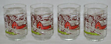 4 Vinage Hickory Farms 8 OZ Juice Glass Lot - Very Nice - Look Unused picture