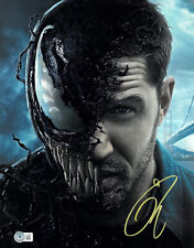 TOM HARDY SIGNED AUTOGRAPHED VENOM 11X14 PHOTO BECKETT BAS MARVEL picture