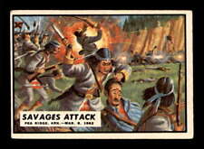 1962 Topps Civil War News #9 Savages Attack   VGEX X3103948 picture