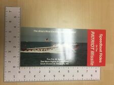 Vintage Brochure Speedboat Rides on the Patriot Missile Ocean City Maryland picture