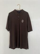 Disneyland Retired Club 33 Men's Port Authority XL Polo Shirt Brown Pre owned picture
