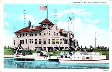 Postcard Toledo Ohio - Toledo Yacht Club - Postmarked 1938 picture