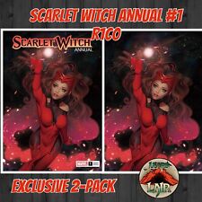 SCARLET WITCH ANNUAL #1  R1C0 EXCLUSIVE VIRGIN VARIANT SET ~ MARVEL COMICS picture