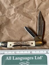 Vintage Parker Cut Co THE LITTLE DOAGIE antler TWO blade knife Great condition picture