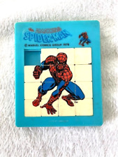 Vintage 1978 The Amazing Spider-Man Slide Puzzle nice condition PLASTIC TOY picture