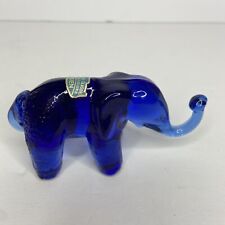 Vintage Skansen Stockholms Glasbruk Ture Bergland Elephant Cobolt Blue Figure picture