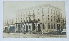 1911 Schoolcraft Michigan Commercial Hotel RPPC Real Photo Postcard MI picture