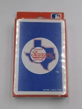 Vintage TEXAS RANGERS Playing Cards Skore 1989 MLB Retro Logo Baseball SEALED picture