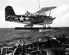 SOC Seagull Observation Seaplane Aircraft 1943 Photograph US Navy WWII 8X10 picture