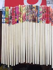 SALE  100 PAIRS OF NEW  DECORATED REUSEABLE CHOPSTICKS ----EXCELLENT BUY picture