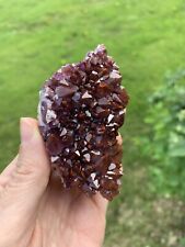Red Hematite Amethyst Crystal Cluster from Thunder Bay Ontario Canada picture