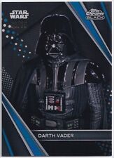2023 Topps Chrome Black Star Wars Darth Vader #25 Blue Parallel 60/75  picture