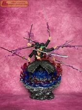 Anime OP Roronoa Zoro 3 heads Asura Wano Country Figure Statue Toy Gift Collect picture