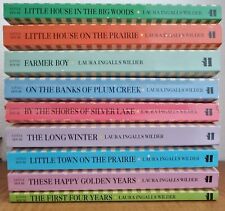 COMPLETE SET (1-9) LITTLE HOUSE ON THE PRAIRIE BOOKS by LAURA INGALLS WILDER picture