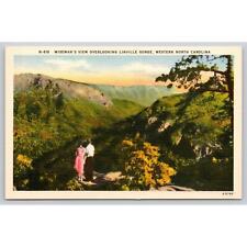 Postcard NC Wiseman's View Overlooking Linville Gorge picture
