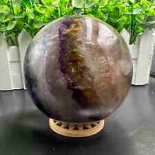 1115g Natural golden Fluorit Quartz Sphere Crystal Energy Ball Reiki Healing Gem picture
