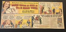 1950’s Oxydol Laundry Soap 9-11 Shades Whiter Comic Newspaper Ad picture