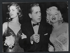 MARILYN MONROE, LAUREN BACALL, Humphrey Bogart VINTAGE ORIGINAL PHOTO picture