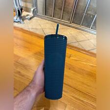 Pre-Owned Starbucks Winter 2022 Navy Blue Soft Touch Tumbler picture